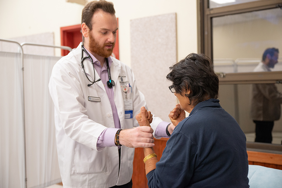 SRFC Doctor serves a patient